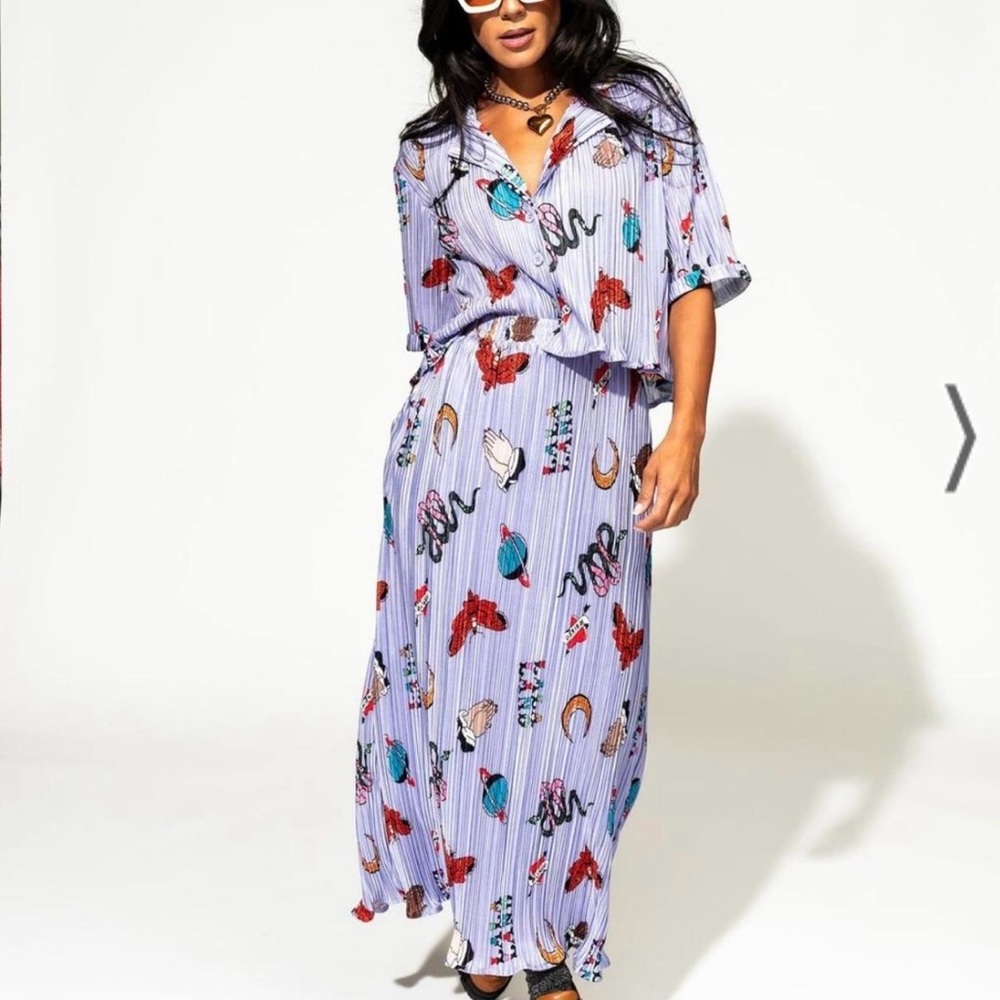 LALA Multicolor Patterned Maxi Dress